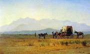 Albert Bierstadt Surveyor's Wagon in the Rockies France oil painting artist